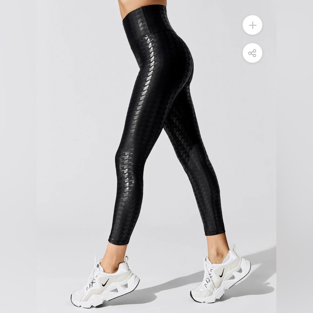 Carbon 38 High Rise 7/8 Legging in Houndstooth Takara Shine